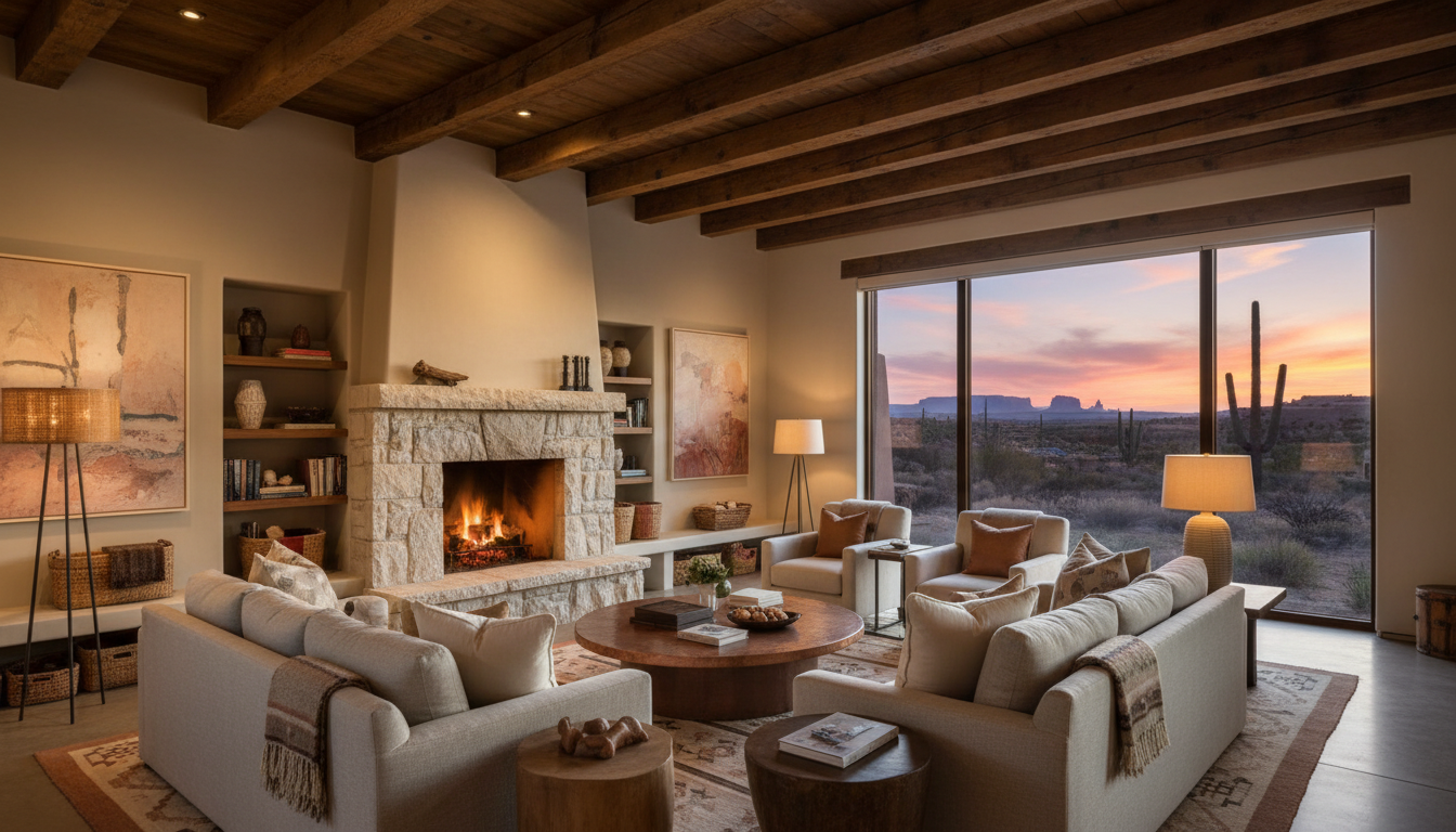 Modern and inviting hospitality house interior